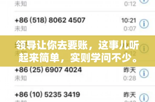 领导让你去要账，这事儿听起来简单，实则学问不少。我有个朋友，叫小王，最近就碰上了这样的难题。今天，咱们就聊聊这个话题，看看在职场中，面对领导交代的要账任务，我们应该怎么应对。
