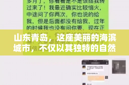 山东青岛，这座美丽的海滨城市，不仅以其独特的自然风光和丰富的历史文化著称，更是一个商业活动频繁、经济活力十足的地方。在这样一个充满机遇与挑战的城市，有一群人，他们专注于解决商业纠纷，帮助客户收回欠款，他们就是——山东青岛要账公司。